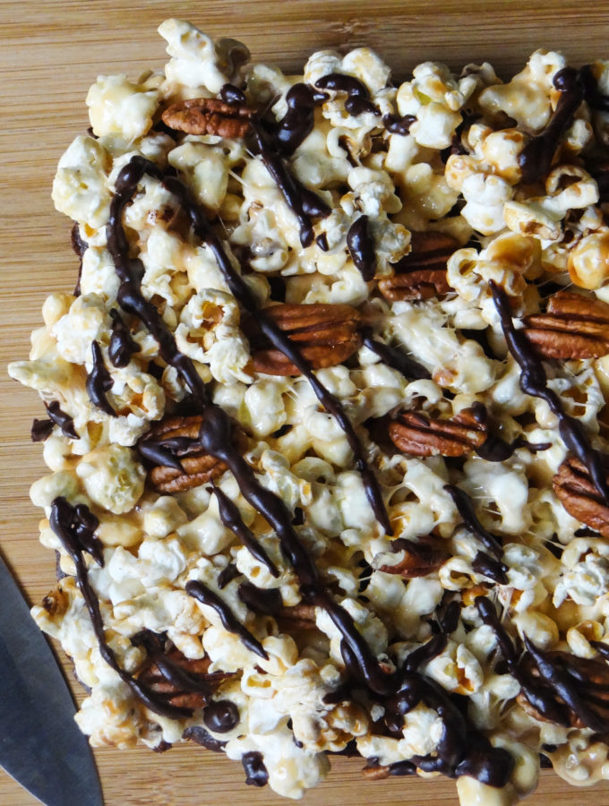 Popcorn & Pecan Brownies