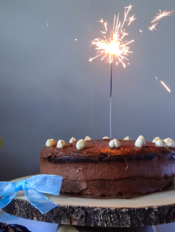 Chocolate Hazelnut Praline Cake