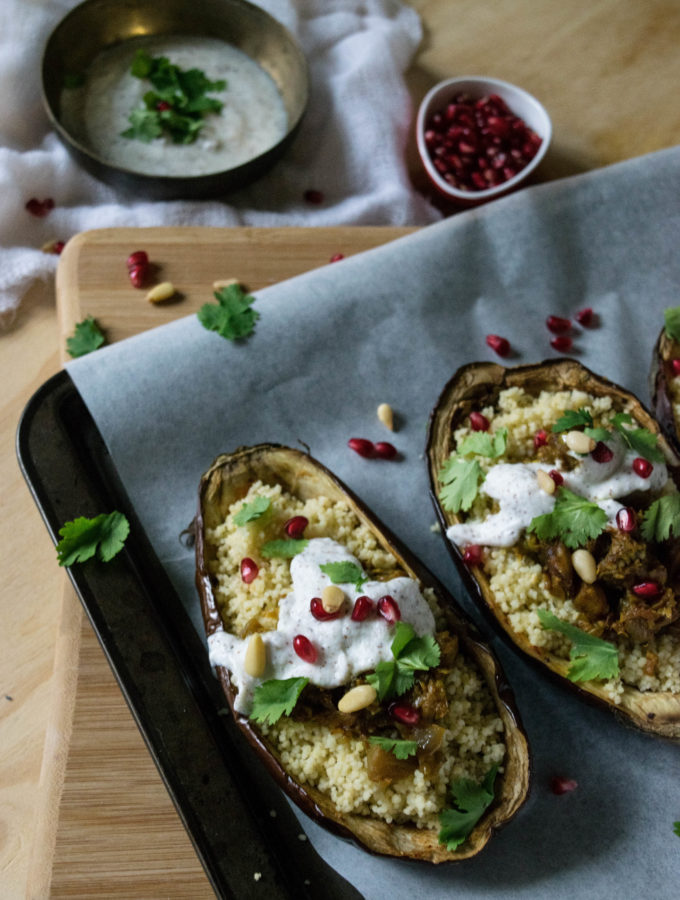 Stuffed Eggplants With Couscous