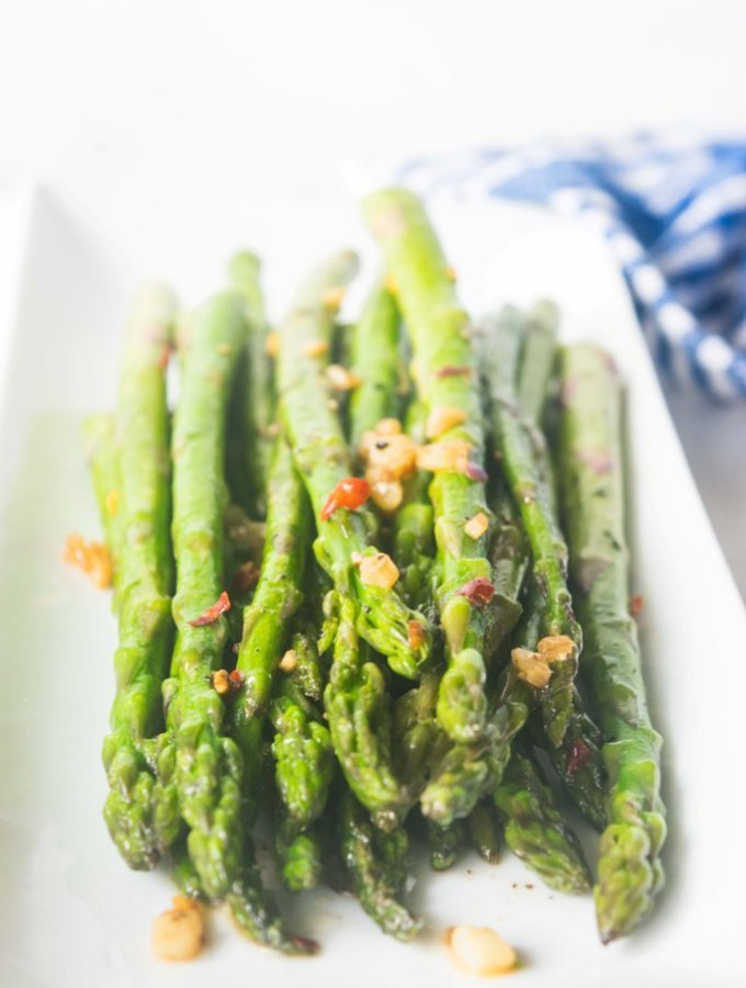 Brown Butter Chili Garlic Asparagus Recipe