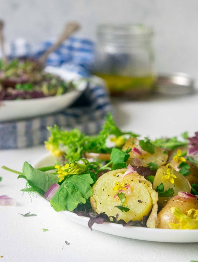 Spring Greens and New Potato Salad
