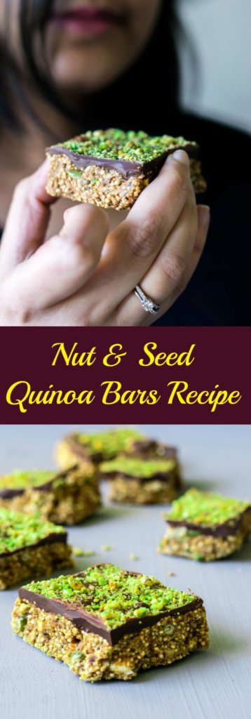 This vegan, gluten free Quinoa Bars recipe is rich in protein and healthy fats. They're easy to make and a delicious, wholesome snack! | www.thelastcookie.ca
